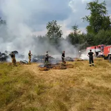 Переглянути фотографію: Пожежа на полі в гміні Громадка