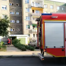 Zobacz zdjęcie: Akcja straży i policji w bloku przy Starzyńskiego