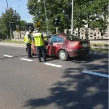 Zobacz zdjęcie: Akcja policjantów z Bolesławca i sokistów na przejeździe kolejowym