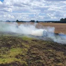 Zobacz zdjęcie: Akcja straży pożarnej w Nowej Wsi (gmina Bolesławiec, powiat bolesławiecki)