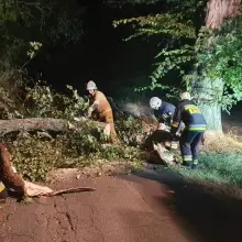 Zobacz zdjęcie: Akcja straży pożarnej w Parkoszowie (gmina Bolesławiec, powiat bolesławiecki)