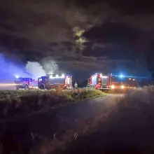 Zobacz zdjęcie: Akcja służb w Ocicach (gmina Bolesławiec, powiat bolesławiecki)