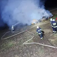 Zobacz zdjęcie: Akcja służb w Ocicach (gmina Bolesławiec, powiat bolesławiecki)