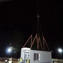 Zobacz zdjęcie: Bolesławiecki szpital rośnie w oczach. Pierwsze moduły już są