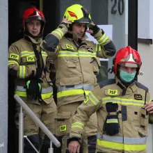 Zobacz zdjęcie: Pożar w budynku bursy szkolnej przy ulicy Karola Miarki.