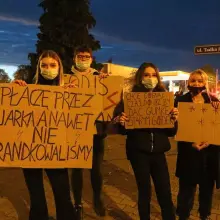 Zobacz zdjęcie: Wieczorny protest w Bolesławcu w sprawie aborcji