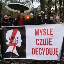 Zobacz zdjęcie: Uczestnicy protestu przeciwko zaostrzeniu przepisów antyaborcyjnych