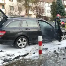 Zobacz zdjęcie: Pożar Mercedesa przy Jana Pawła II