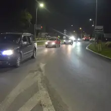 Zobacz zdjęcie: Zmotoryzowany protest przy rondzie Solidarności