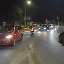 Zobacz zdjęcie: Zmotoryzowany protest przy rondzie Solidarności
