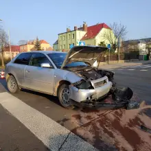 Zobacz zdjęcie: Kolizja na skrzyżowaniu ulicy Piastów i Spokojnej