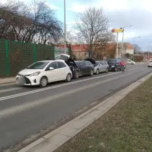 Zobacz zdjęcie: Karambol na ul. Wróblewskiego w Bolesławcu