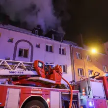 Zobacz zdjęcie: Pożar w kamienicy przy ulicy Żwirki i Wigury 3 w Bolesławcu