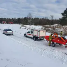 Zobacz zdjęcie: Ćwiczenia strażaków z gminy Bolesławiec na akwenie k. Parkoszowa
