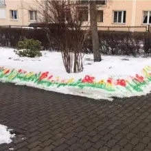 Zobacz zdjęcie: Obrazy na śniegu przy MPP nr 6 w Bolesławcu
