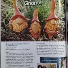 Zobacz zdjęcie: Artykuł o Mirosławie Czeladce w magazynie „Woodcarving Illustrated”. Zdjęcia wykonał Andrzej Stefańczyk