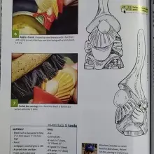 Zobacz zdjęcie: Artykuł o Mirosławie Czeladce w magazynie „Woodcarving Illustrated”. Zdjęcia wykonał Andrzej Stefańczyk