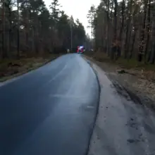 Zobacz zdjęcie: Działania straży pożarnej na drodze między Osłą a Gromadką