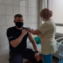 Zobacz zdjęcie: Akcja szczepienia służb mundurowych
