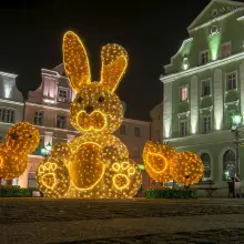 Zobacz zdjęcie: Wielkanocne ozdoby nocą