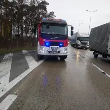 Zobacz zdjęcie: Akcja straży pożarnej na A4