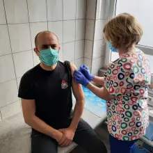 Zobacz zdjęcie: Akcja szczepienia strażaków