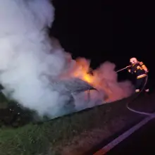 Zobacz zdjęcie: Akcja straży pożarnej między Nowogrodźcem a Zebrzydową