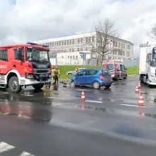 Zobacz zdjęcie: Zderzenie na ulicy Cieszkowskiego w Bolesławcu