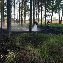 Zobacz zdjęcie: Działania straży pożarnej przy A4