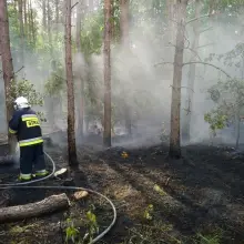 Zobacz zdjęcie: Akcja straży pożarnej w Osłej