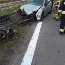 Zobacz zdjęcie: Działania straży pożarnej na A4