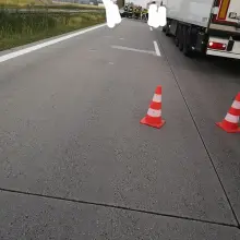 Zobacz zdjęcie: Działania straży pożarnej na A4