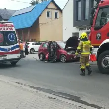 Zobacz zdjęcie: Zderzeni motocykla z autem w Raciborowicach Dolnych