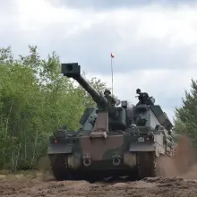 Zobacz zdjęcie: Artylerzyści z Bolesławca strzelali amunicją bojową z haubic Krab