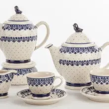 Zobacz zdjęcie: Zestaw Ptak, forma Janina Bany-Kozłowska, dekoracja Małgorzata Szewc, Zakłady Ceramiczne BOLESŁAWIEC
