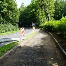 Zobacz zdjęcie: Budowa ścieżki rowerowej przy ul. Jeleniogórskiej (przy Leśnym Potoku) w Bolesławcu