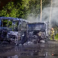 Zobacz zdjęcie: Pożar pojazdów przy ul. Ekonomicznej