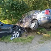 Zobacz zdjęcie: Zderzenie dwóch aut w Bożejowicach koło Bolesławca