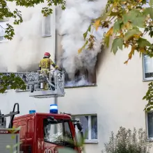 Zobacz zdjęcie: Pożar przy ul. Bielskiej w Bolesławcu