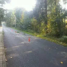 Zobacz zdjęcie: Akcja straży pożarnej w gminie Gromadka