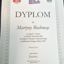 Zobacz zdjęcie: Martyna Białowąs uhonorowana
