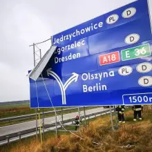 Zobacz zdjęcie: Działania strażaków na A4