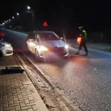 Zobacz zdjęcie: Policjanci na granicy z Białorusią