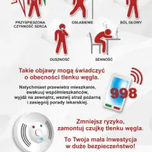 Zobacz zdjęcie: Ulotka ostrzegająca przed czadem