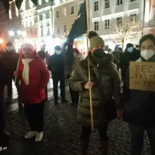 Zobacz zdjęcie: Protest przeciwko lex TVN na bolesławieckim rynku