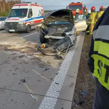 Zobacz zdjęcie: Zderzenie dwóch aut na A4
