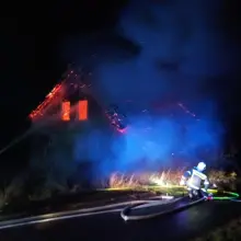 Zobacz zdjęcie: Działania straży pożarnej w Gierałtowie