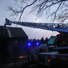 Zobacz zdjęcie: Działania straży pożarnej w miejscowości Gromadka