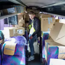 Zobacz zdjęcie: Kolejny transport darów dla Ukraińców wyjechał z Bolesławca