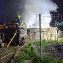 Zobacz zdjęcie: Nocny pożar w Krzyżowej